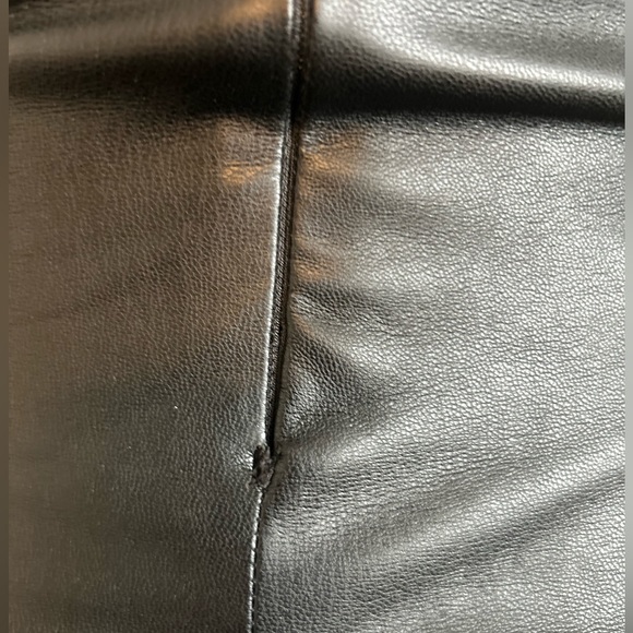 ZARA Blogger Fav Black Faux Leather Bodycon Women's Mini Dress Size XS - Picture 7 of 14